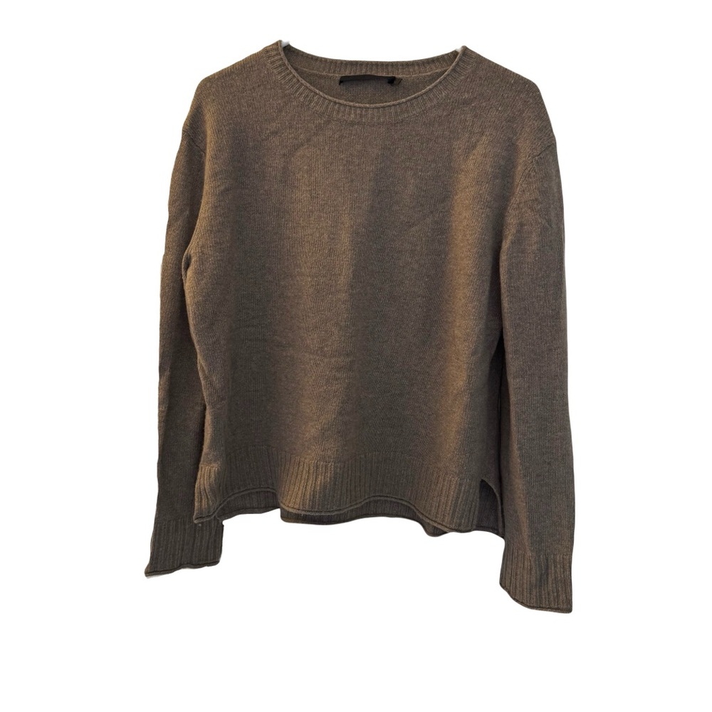 Jenni Kayne Everyday Sweater, Wool Cashmere Blend,‎ Taupe, Size M